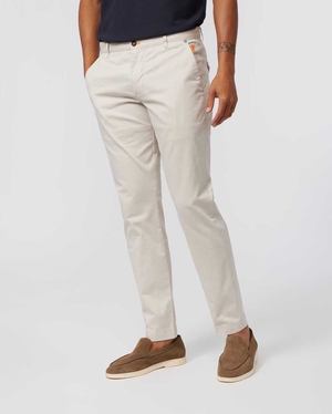 Pantalon Psycho Bunny Gilman Regular Fit Chino Pant Beige Homme | RQR-23880971